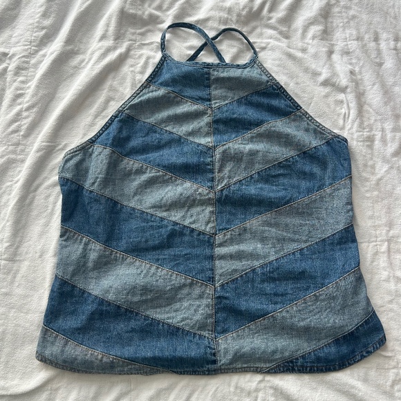 Faded Glory Jean Halter Top - Picture 1 of 3